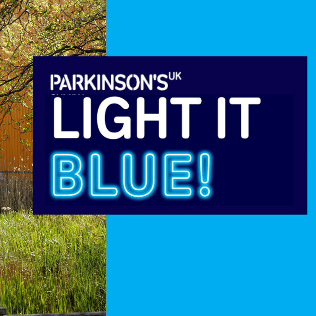 Cardiff and Vale University Health Board light it blue for Parkinson’s awareness